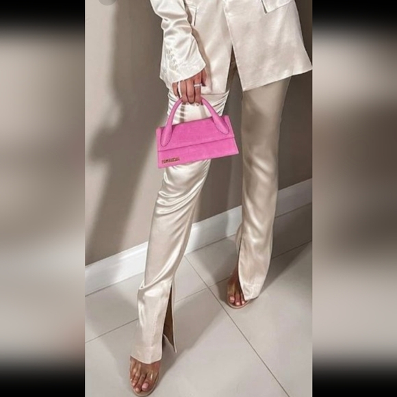 Zara Satin Fashion Pants with cut out style - Picture 3 of 4